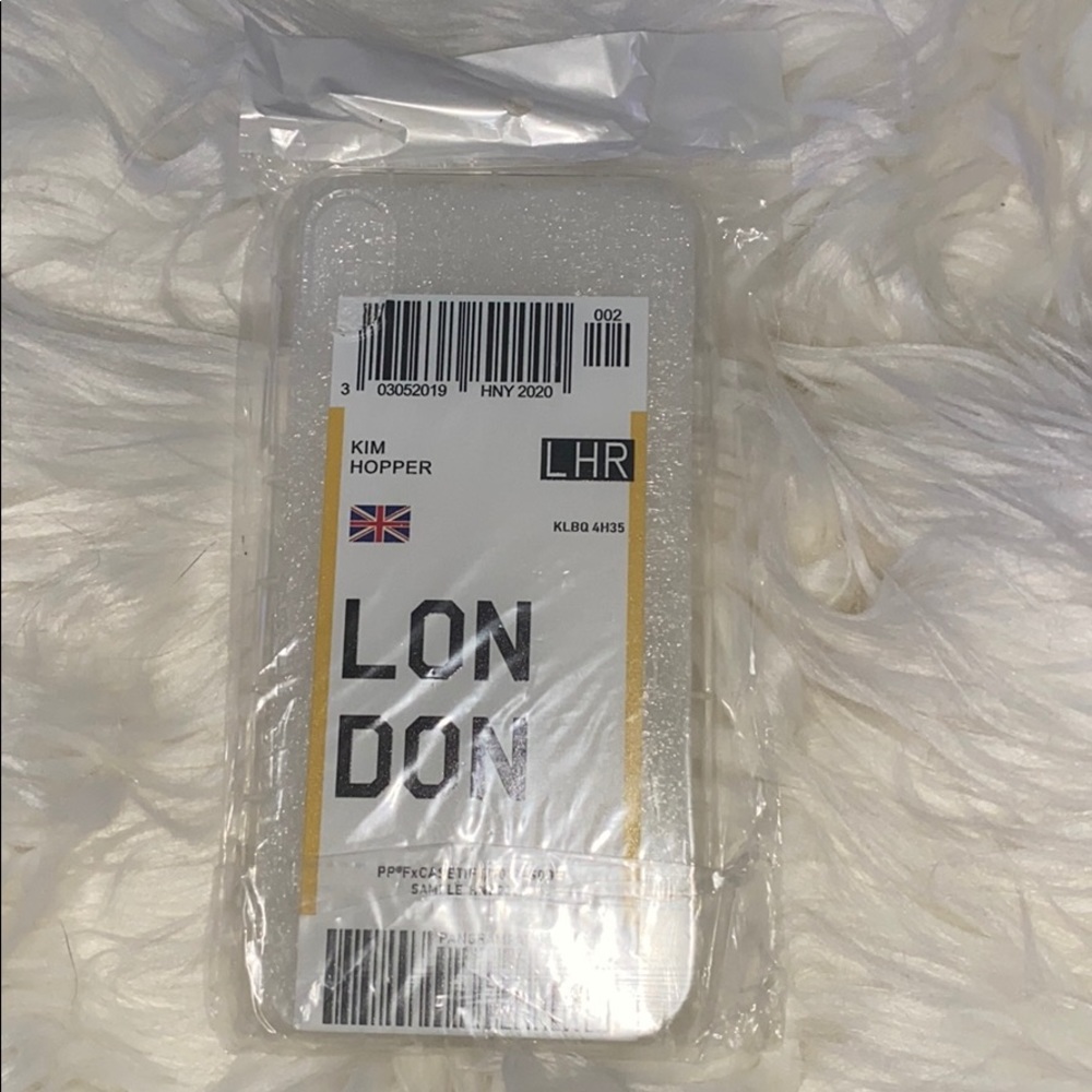 Brand New iPhoneXS London Flight Ticket Phone Case